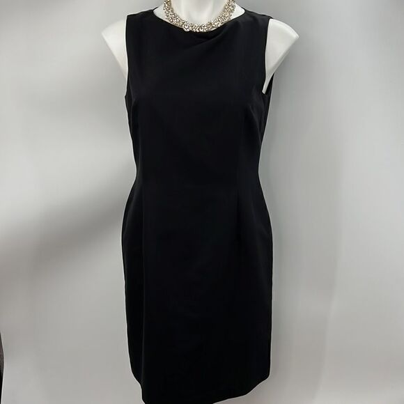 Talbots Petites size 10 black sleeveless sheath - Picture 2 of 6